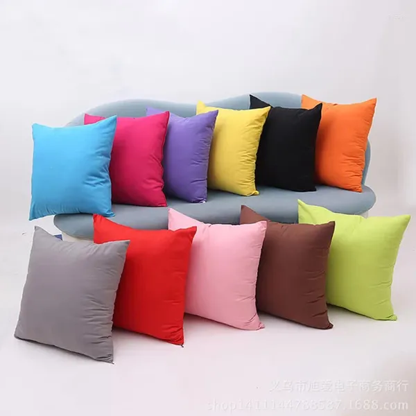 Pillow Decorative Soft Cover 45x45 Tampas de arremesso de capa sólida e espessa de casos confortáveis para cama de sofá e decoração da sala de estar