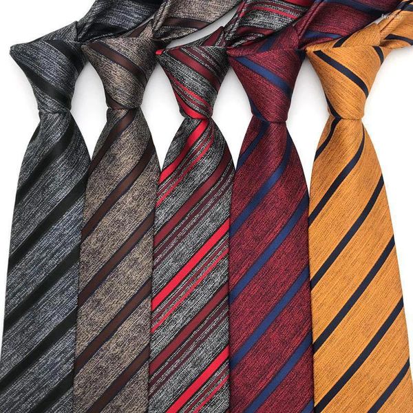 Pavone ties di lusso classico da 8 cm cravatta maschile per uomo a strisce per feste di affari per matrimoni a strisce jacquard intrecciato.