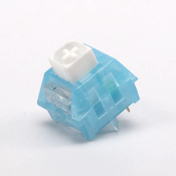 Impressoras Kailh Arctic Fox Switch RGB SMD Clicky 52G 56G Switches para teclado mecânico MX Switch 5pin azul branco