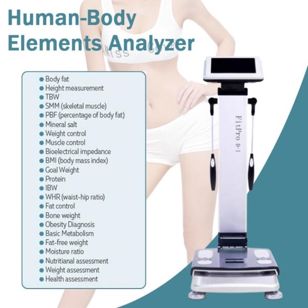 Salão de diagnóstico de pele Salão Use estética Teste de gordura Manual de análise do corpo da gordura Scales Scales Care Peso Reduce Comp641Alyz