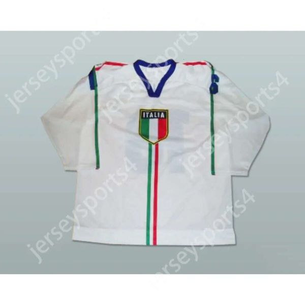 GDSIR Custom Italy National Hockey Jersey New Top Ed S-M-L-XL-XXL-3XL-4xl-5xl-6xl