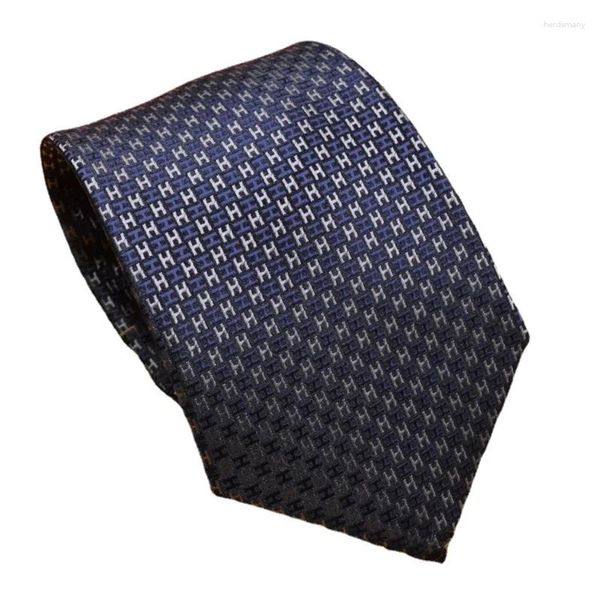 Laço amarra 2024 h Família Tie de seda Tie criativa Presente de faixa para trabalho Casamento 8cm Acessórios de terno Concutas camisa de colarinho