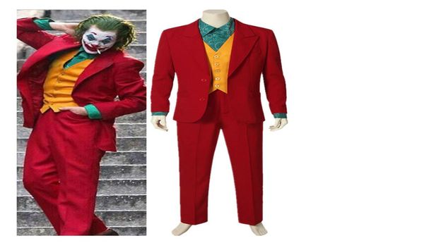 Film Joker 2019 Joaquin Phoenix Arthur Fleck Cosplay Costume Wigs Cadılar Bayramı Parti Üniformaları Yetişkinler için1985983