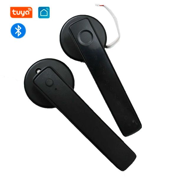 Bloquear Tuya Bluetooth Smart Handle Lock para porta de madeira da porta digital trava de impressão digital Cerradura InteLigente