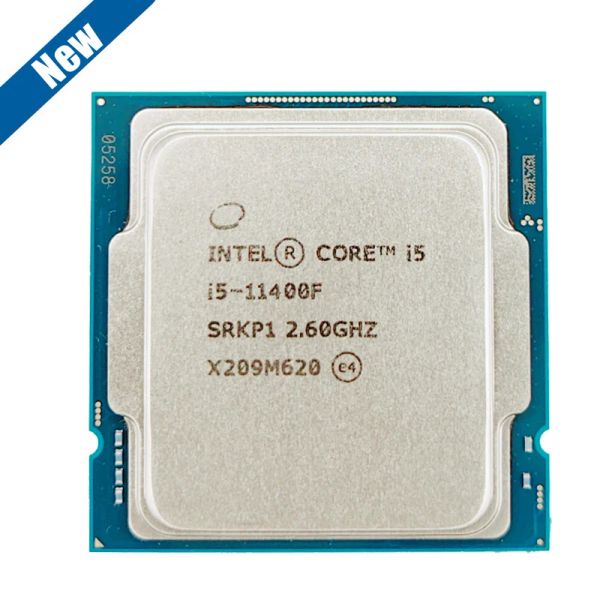 CPUS NOVO Intel Core i5 11400F 2,6 GHz SixCore TWEETHRAD CPU Processador L3 = 12m 65W LGA 1200 sem ventilador