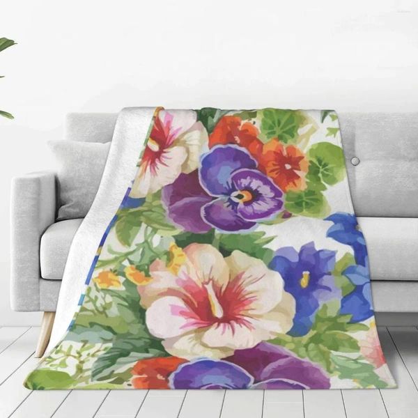 Battaniyeler güzel çiçek yumuşak polar atmak battaniye sıcak ve rahat tüm mevsimler rahat mikrofiber kanepe kanepe 40 