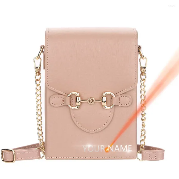 Umhängetaschen 2024 Frauen Bag Name Customized niedliche Top -Qualität -Telefontasche Female Handtaschen Mode kleines Geschenk für Mädchen