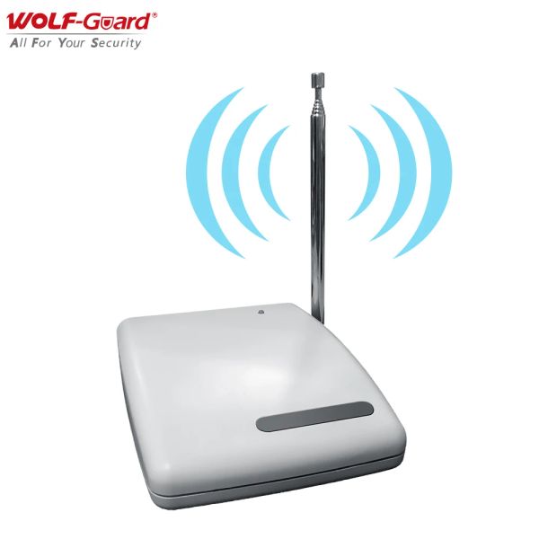 KITS Wolfguard Wireless Signal Repeater Uso facile per il pannello dei sistemi di sicurezza degli allarmi domestici/sensore 433MHz Range Extender 1000m