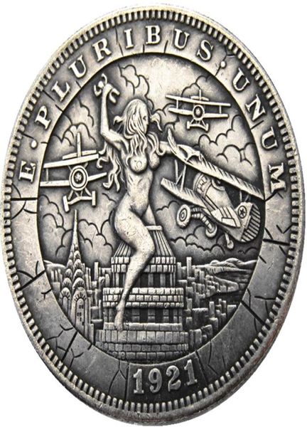 HB11 Hobo Morgan Dollar Schädel Zombie Skelett Kopie Münzen Messinghandwerk Ornamente Home Decoration Accessoires9740616