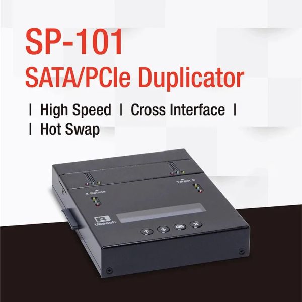 Azionamenti M2 NVME Duplicatore SSD NVME Caso NVME RECOLO PCIE a SATA UREACH SP101 SATA M2 DUPLICATORE CROSSINTUACE HDD/SSD