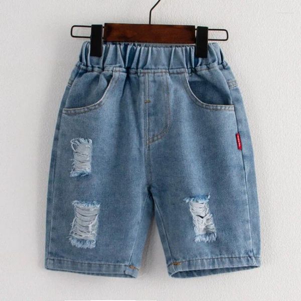 Pantaloni 2-14 anni Summer Kids Boys jeans Shorts baby denim pantaloni casual boy vestiti da cowboy