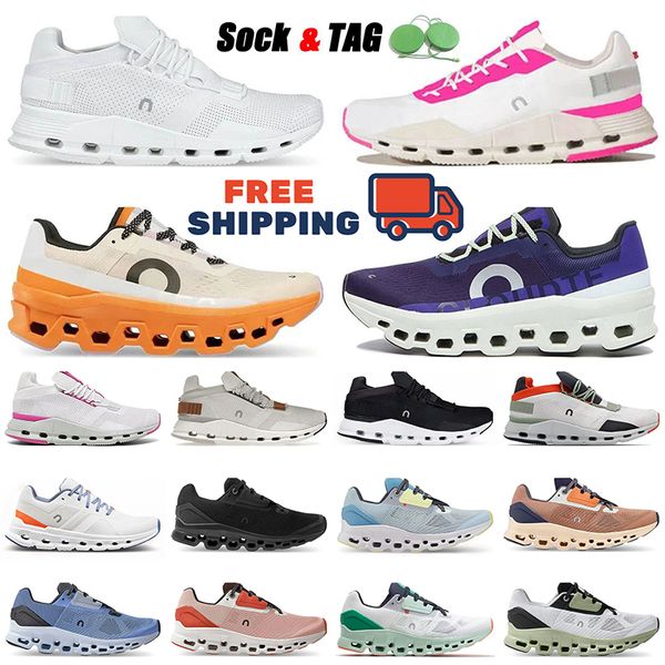 Novo 2024 Fashion Running Shoes Running Clouds Athletic Sneakers CloudMonster Mens Womens Runners White Pink Cloudstratus Frete grátis Sapato ao ar livre Dhgate Cloud