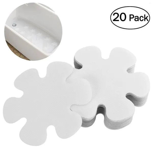 Badmatten 20pc Anti Slip Matte Badezimmer Badewanne Sicherheitsdusche Dusche Aufkleber Aufkleber tragbarer Installation Teppich