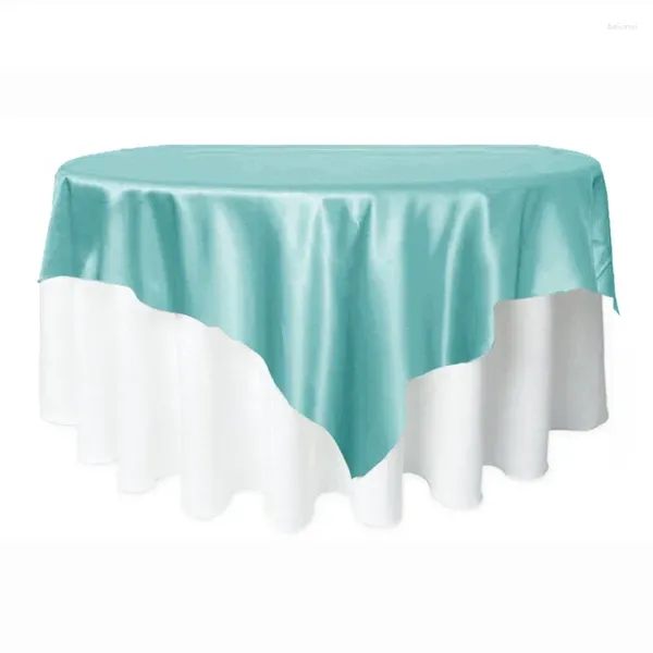 Panno da tavolo 2024-24 Tableclothparty Banquet Coperchio domestico Copertina per la sala da pranzo multi colore bianco satinata nera solida