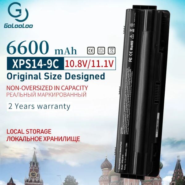 Адаптер GOLOOLOO 11.1V 6600 MAH J70W7 R795X WHXY3 Батарея для ноутбука для Dell XPS 14 15 17 L501X L502X L701X L521X L702X 3121123 3121127