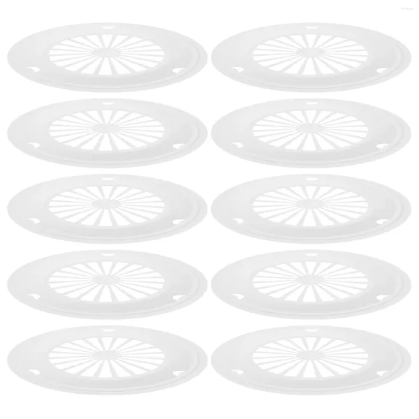 Dininarware descartável 10 PCs Grill Plate BBQ fornece bandejas de plástico para o portador reutilizável de tabela de trabalho de viagem