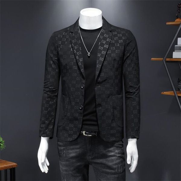 Novo 2024 designers de luxo letra de moda impressão masculina blazers de linho de algodão jackets de gatinhos