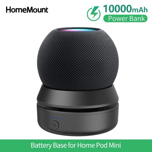 Acessórios Base de bateria de 10000mAh para homepod mini 24h standby Apple Smart Alto -alto carregador Docker Power Bank Mount Stand Stand