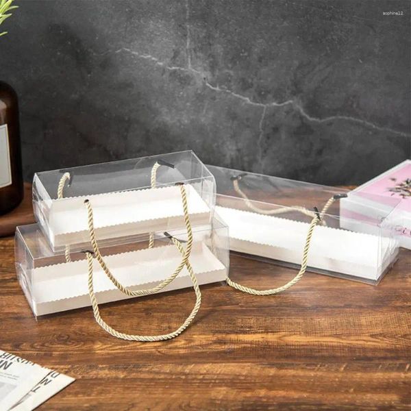 Hediye Sargısı Yararlı Tedavi Kutuları Tep Çekmece Tasarımı Tatsız Açık Uzun Plastik Kek Kutusu Pasta Geniş Uygulama