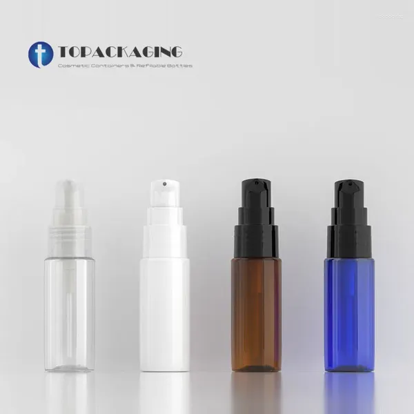 Speicherflaschen 20 ml weißer kosmetischer Behälter mit Lotioncreme Pump