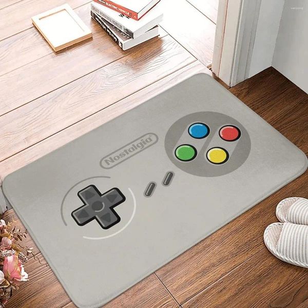 Teppiche Retro Nicht-Schlupfteppich-Videospiel Turbo Controller Nostalgie Fußmat Wohnzimmer Bad Matte Eingangstür Home Teppich