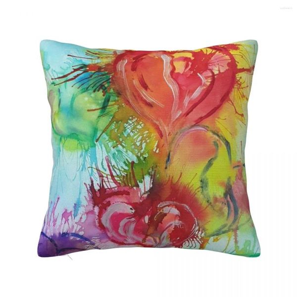 Collegamenti per il cuore del cuscino per la pittura artistica lanciare divano di lusso cuscini di decorazione autunnale estetica