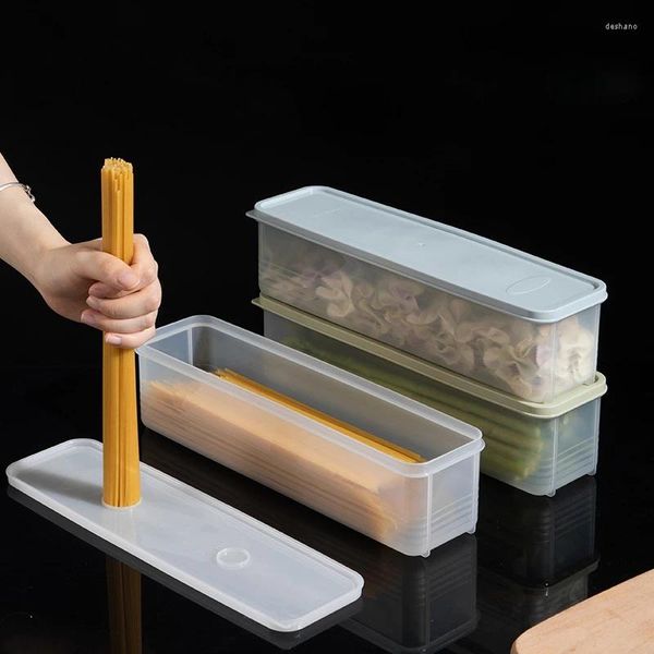 Depolama Şişeleri Erişte Kutusu Mutfak için Yararlı Şeyler Öğe Uzun Erişteler Cadih Plastik Organizasyon Kutuları Gıda Konteynerleri Ana Sayfa