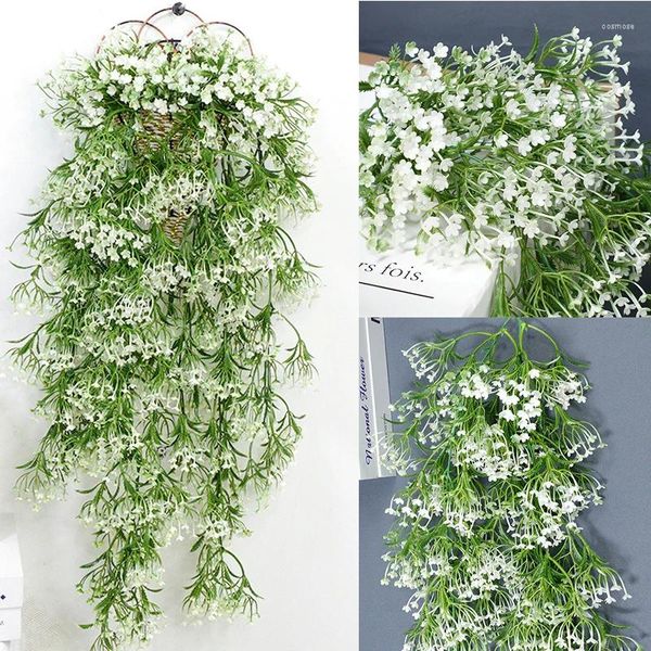 Dekoratif Çiçekler Yapay Bitkiler Gypsophila Duvar Ev Bahçe Düğün Dekorasyonu Sahte Açık Dekor