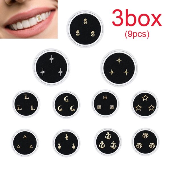 Ferramentas 3Box Gemas dentárias gemas de cristal jóias de jóias de jóias de jóias de joalheria acrílico como material dental de decoração de dentes