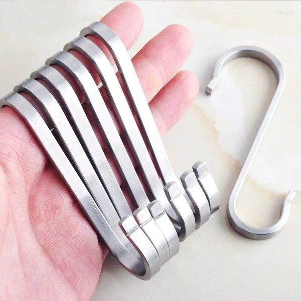 Ganci da 5/10 pezzi in acciaio inossidabile a forma di forma da cucina strumenti di gancio cuffia per le borse per abiti appesi