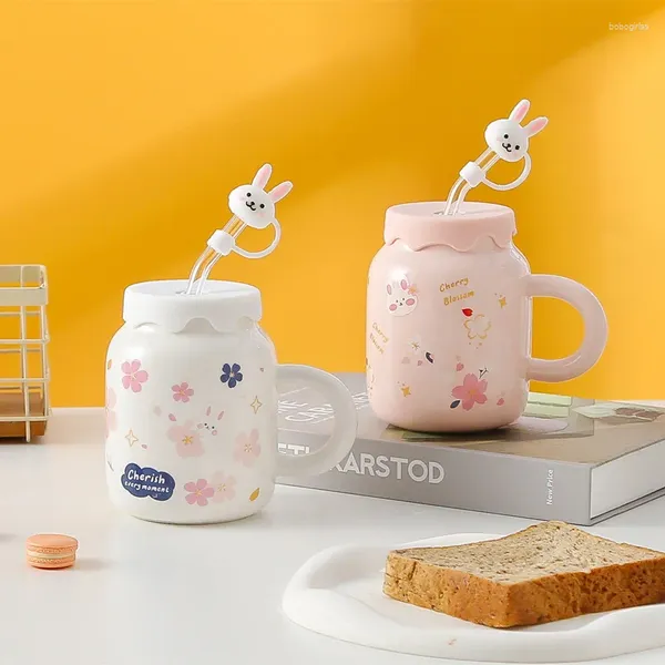 Tazze Instagram High Beauty Water Cup Girl Heart Student Ceramic House Homefroom Milk taggine