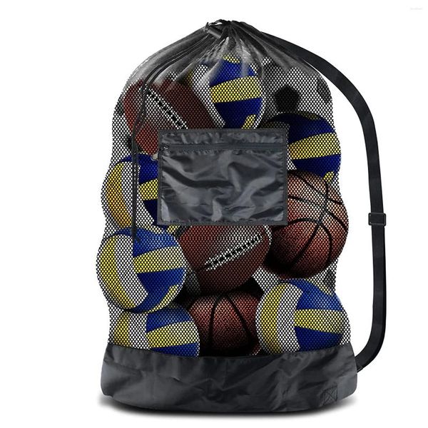 Bolsas de armazenamento 1pc Super grande capacidade Bola de basquete Bola de basquete de futebol portátil Rugby Baseball Volleyball