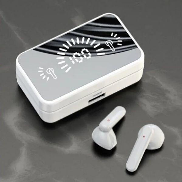 Novo Tws S20 sem fio Bluetooth fone de ouvido LED Tela Redução de ruído Bluetooth 5.1 Touch Control HiFi