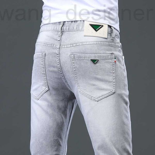 Мужские джинсы дизайнер 2022 Новые джинсы, весна и лето, тонкие, живые, повседневные, универсальные, упругие длинные брюки, мужчины F6S7