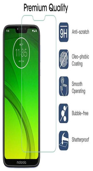 9H Vidro temperado para Motorola Moto G7 Plus G8 Powper G9 Play Screen Protector para Moto E6 6S E7 Plus Play P40 P50 Proteção GLAS6111868