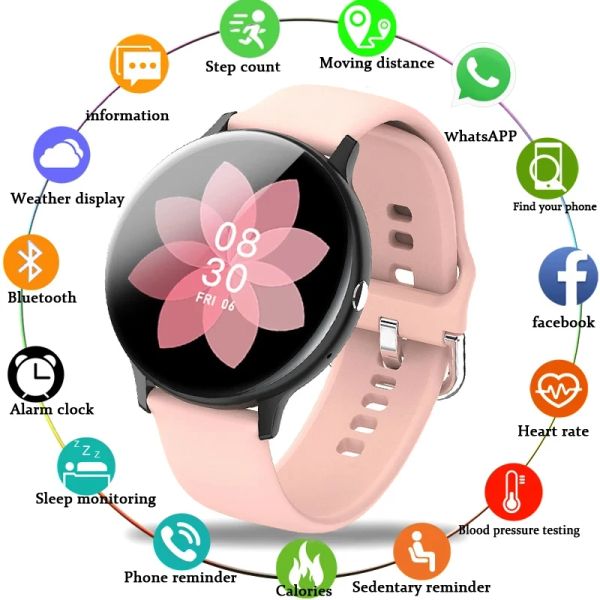 Braccialetti 2021 Nuova chiamata Smart Watch Men Donne Sport Modalità cardiaca e monitoraggio della pressione sanguigna Smartwatch Tracker per Android iOS