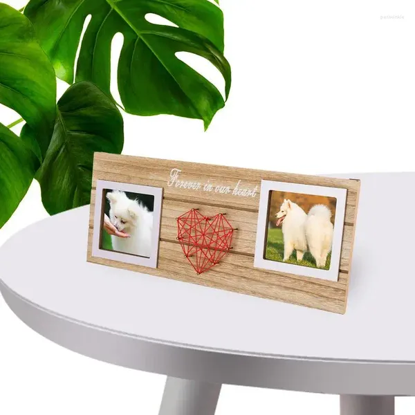 Frames Love Po Frame Art Wood com corações sinuosos Presente romântico para amigo Decoração Decoração de casa Decoração de casa