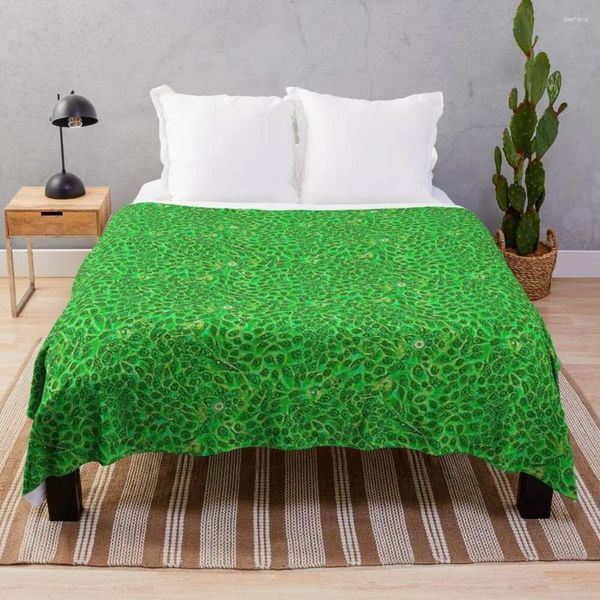 Coperte Cellule epiteliali corneali - Luxurio LUT a foglia verde per decorazioni per la casa divano grossa coperta