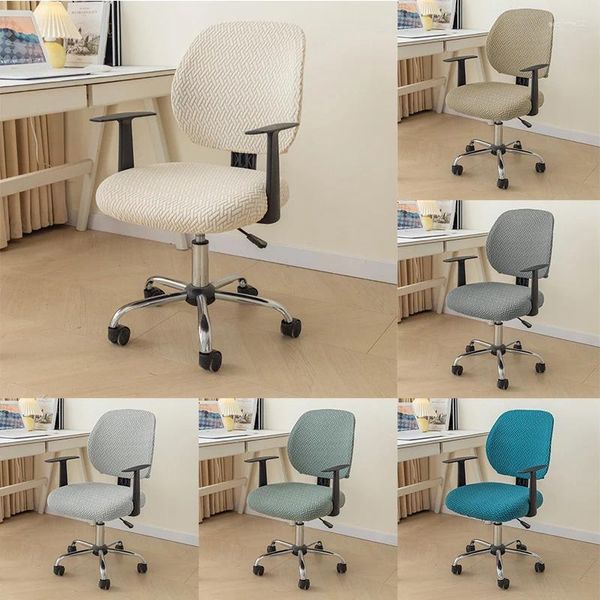 Stuhlabdeckungen Anti-Slip-Kee-resistenter weicher Computerabdeckung Elastizität Hülle Jacquard Seat Split Home Textile