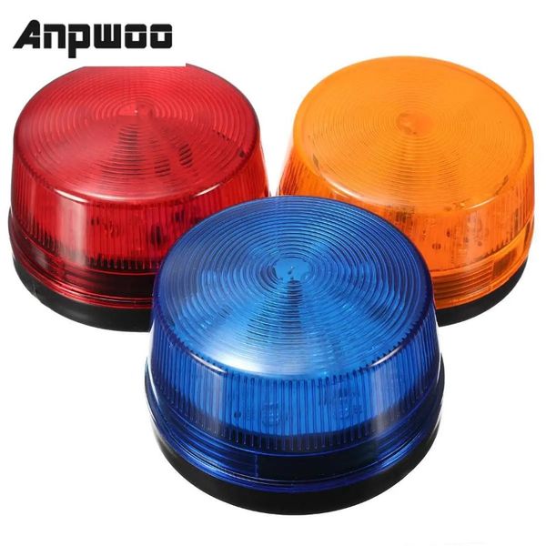 Anpwoo hochwertiges wasserdicht 12 V 120 mA Sicher Sicherheitsalarm Strobe Signal Sicherheitswarnung Blaues Rot Orange Blinkes LED -Licht