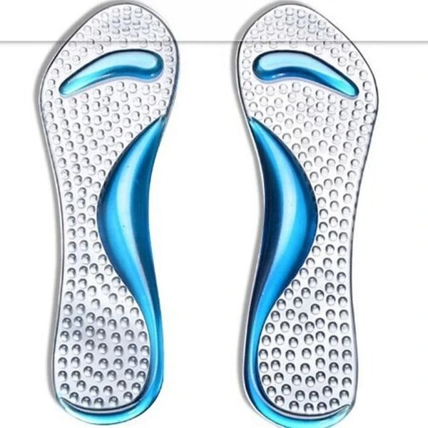 2024 Insolos de silicone ortopédicos saltos altos de almofada de pé suportar sapatos de suporte para massagem anti-lixo transparente almofada metatarsal para alta