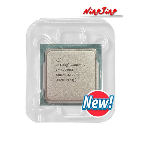 CPUS Intel Core i710700kf Novo i7 10700kf 3,8 ghzeightcore 16thread CPU Processador L2 = 2m L3 = 16m 125W LGA 1200 NOVO Mas nenhum ventilador