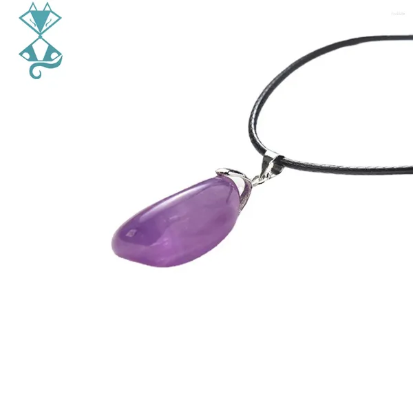 Collane a sospensione Fantasy naturale Ametista Collana per donne Reiki Healing Stone Forma irregolare Gioielli CHOKER Lucky Uomini