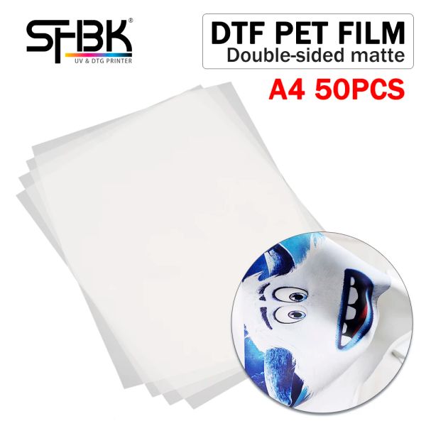 Papel 50 folhas A4 DTF Pressor de transferência de papel Dobrafia fosca que não fazemos adequação para A3 A4 A2 A1 L1800 L805 Printina DTF original