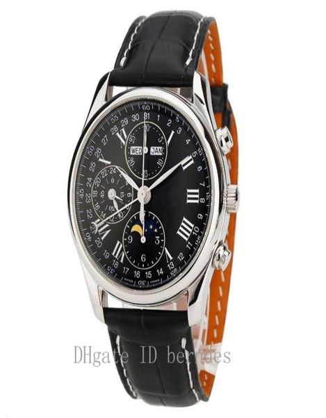 Men039s de alta ponta de assistência mecânica automática Sports Sports de aço fino Strap 50m Perspectiva de espelho de safira à prova d'água B2192505