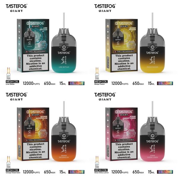 VAPE POD FACTORY PREÇO E DISTRIBUIDORES DE CUITETENTES TASTEFOG MECH ROBILIDADE 12000 PUFF DISPOLÍVEL VAPE 12K PUFFS INSCRESSÃO PARA A USA SPANH FRANCE U. K Alemanha