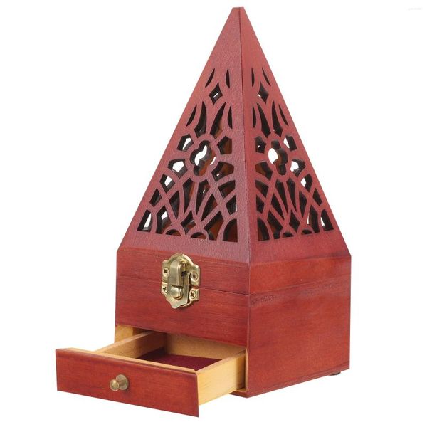 Stume da stoccaggio Design Design Pyramid Stion Wood Stending Stand Home Decor