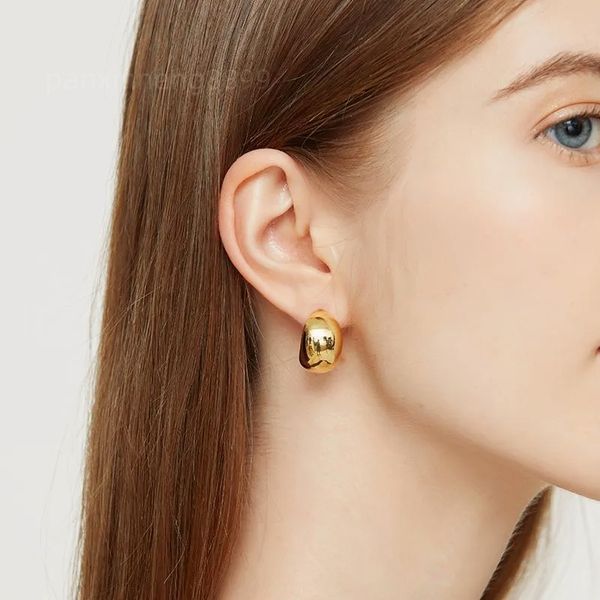 Designer -Ohrringe hochwertige Luxusohrringe Stente Italien Italien Hohlloch Edelstahl 18K Gold plattiert Bottega Tränenabfall Wasserdropfen Ohrringe für Frauen