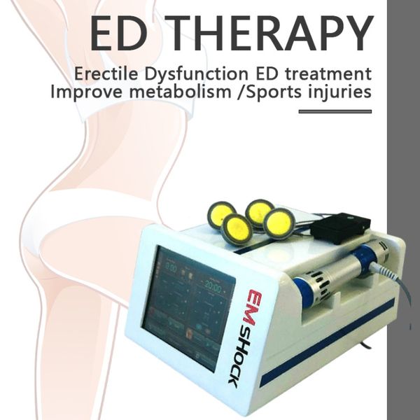 Outros equipamentos de beleza 2in1 Estimulação do músculo elétrico Emshock Em Shock Wave Terapia Máquina de Ondas de Choque para Melhor Fisioterapia
