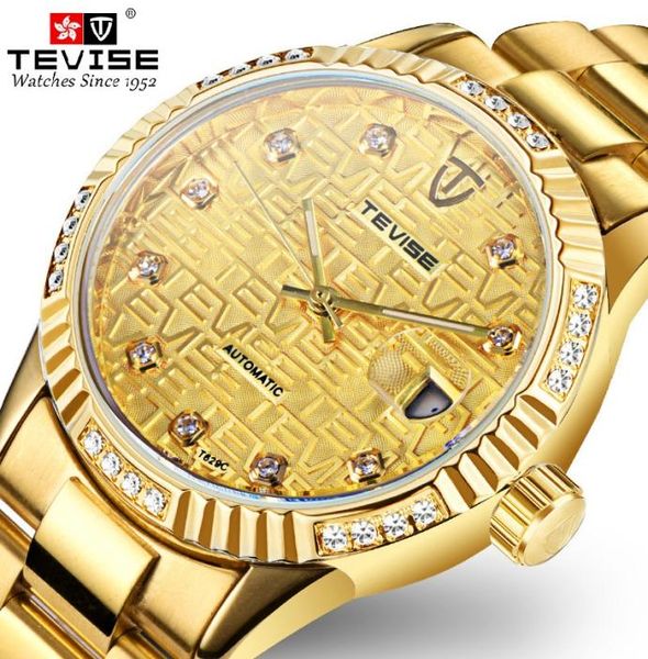 Tevise Automatic Mechanical Watch Men Watch automatico Auto Date Luminous Male Clock Mechanische Armbanduhr Reloj Hombre1096106